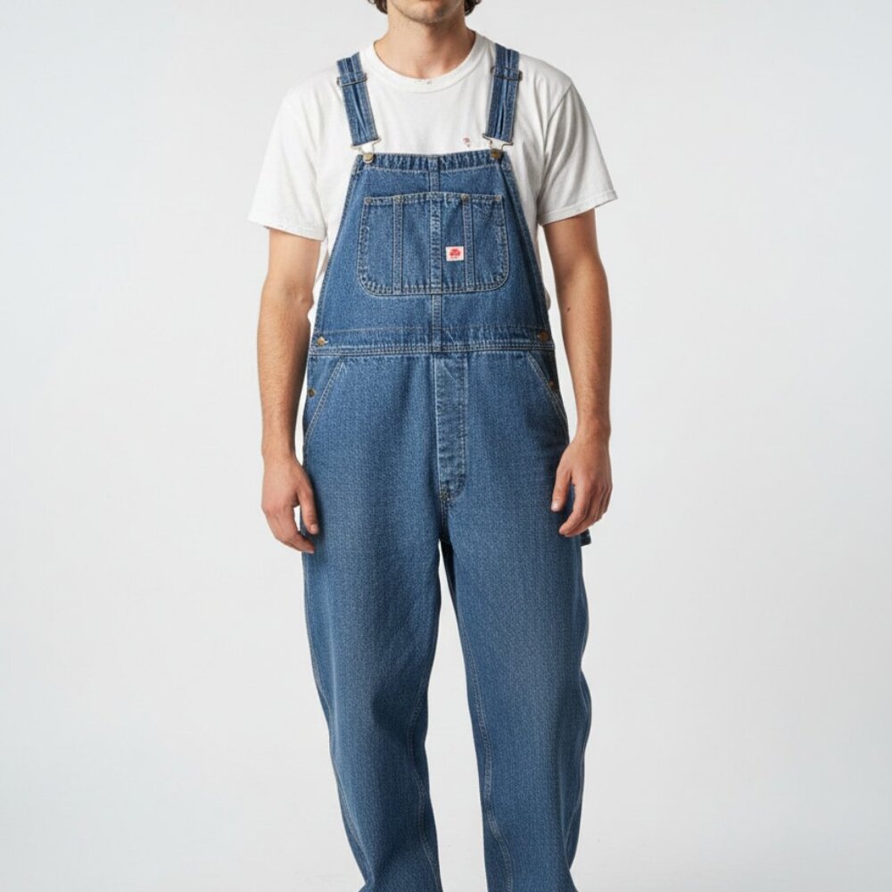 C. E. Schmidt Denin Bib Overalls Blue Workwear 42 x 32